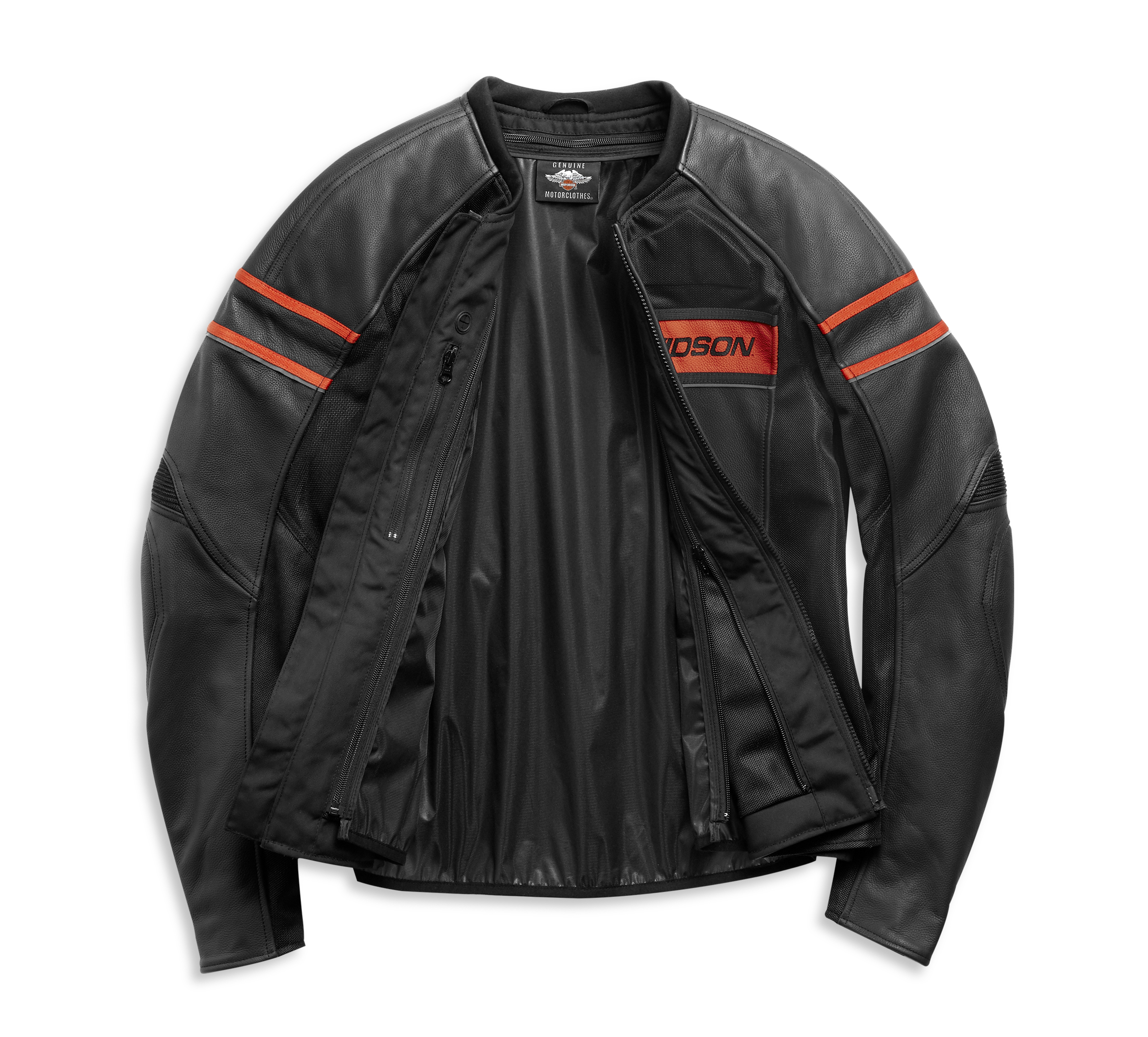 98102-21EM Large Harley Davidson Men's Brawler Leather & Textile Gloves